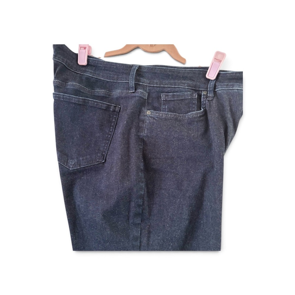 NYDJ Marilyn Straight Jeans 16P Petite Dark Wash Lift Tuck Stretch EUC - Picture 4 of 13